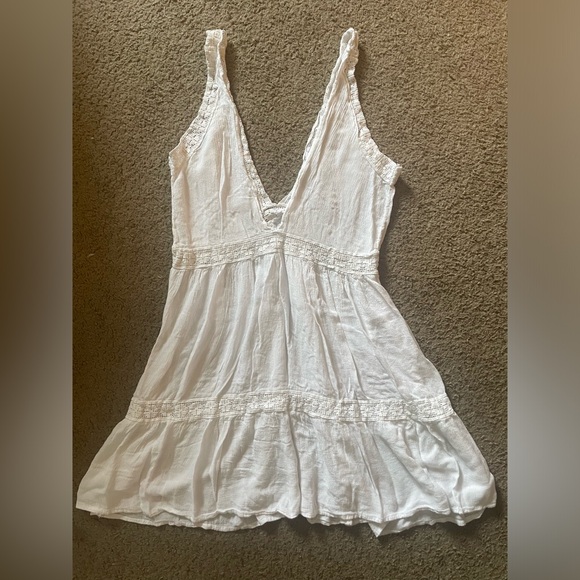 Cute Options Lace V-Neck Swimsuit Cover-Up Mini Dress - Picture 5 of 10